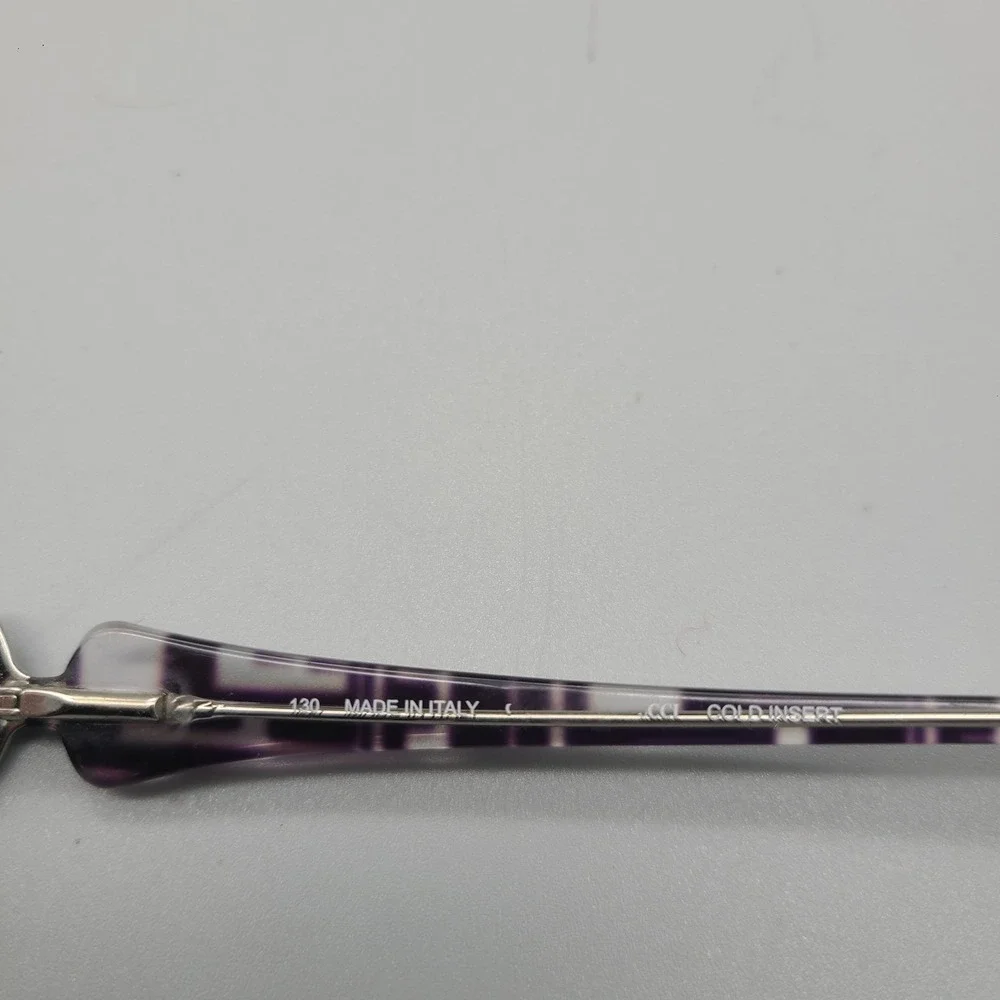 Emilio Pucci EP2610 Black Purple Pattern Eyeglasses Frames Italy 53-15-130